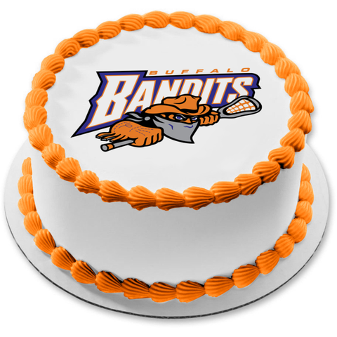 Buffalo Bandits Lacrosse Team Logo Edible Cake Topper Image ABPID55622