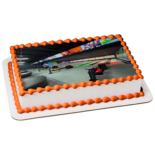 Bowling Alley Lanes Bowling Balls Edible Cake Topper Image ABPID55626