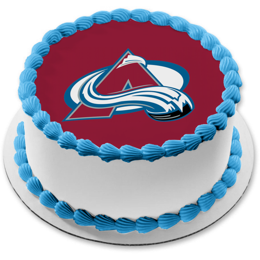 Colorado Avalanche Team Logo Edible Cake Topper Image ABPID55630