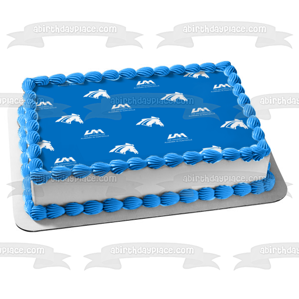 Imagen comestible para tarta con logotipo de Alabama-Huntsville Chargers ABPID55713 