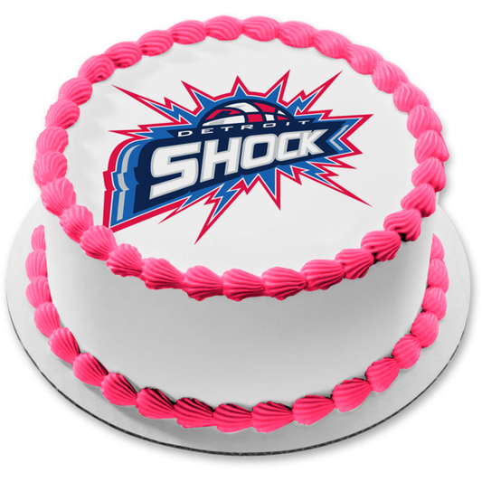 Wnba Detroit Shock Logo Edible Cake Topper Image ABPID55637