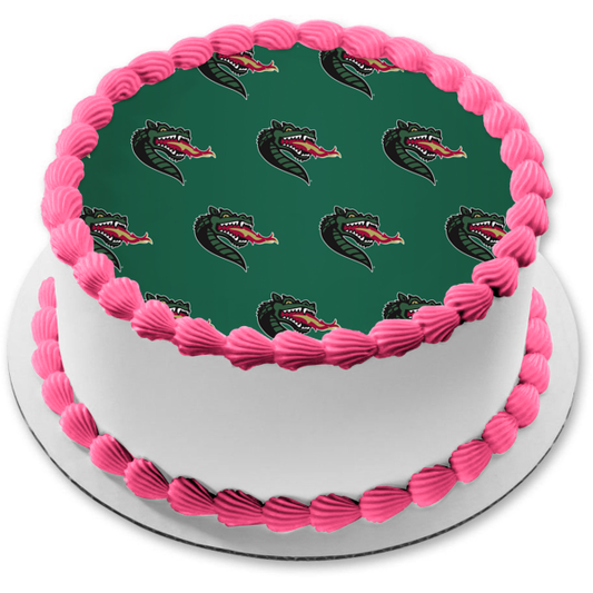 Uab University of Alabama Birmingham Blazers Team Logo Edible Cake Topper Image ABPID55716