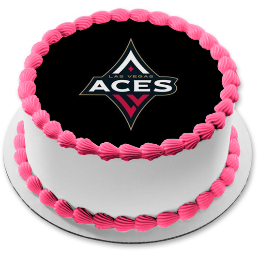 Wnba Las Vegas Aces Logo Edible Cake Topper Image ABPID55647