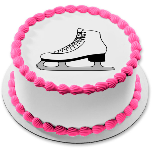 Imagen de decoración comestible para tarta con ilustración de dibujos animados de patín sobre hielo ABPID55651 
