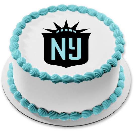 Imagen comestible para decoración de tarta con el logotipo de Nj/Ny Gotham FC Nwsl ABPID55664 