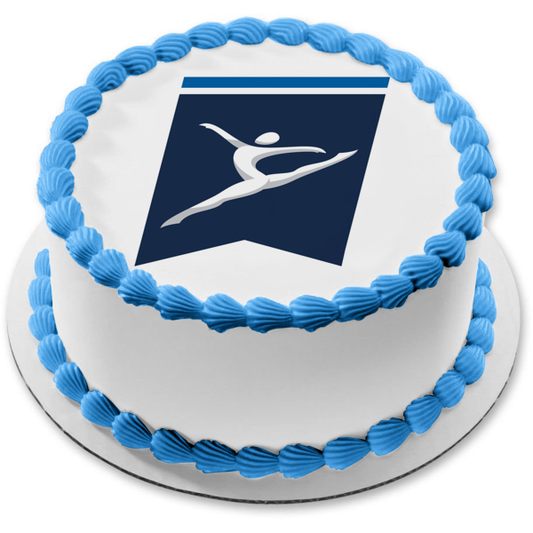 Imagen comestible para tarta con logotipo de gimnasia femenina de la NCAA ABPID55665 