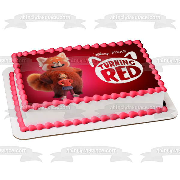 Turning Red Giant Red Panda Mei Lee Edible Cake Topper Image ABPID5581