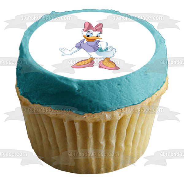 Disney Daisy Duck Edible Cake Topper Image ABPID11542