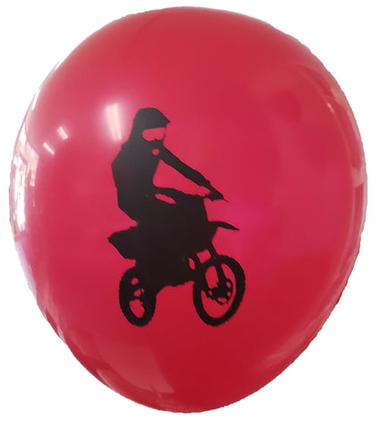 Dirt Bike Latex Balloon, 1ct