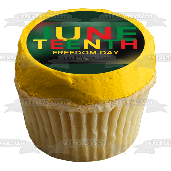 Celebrate Juneteenth Freedom Day June 19th Edible Cake Topper Image ABPID55806