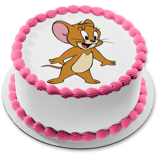 Tom and Jerry Mouse Edible Cake Topper Image ABPID12010