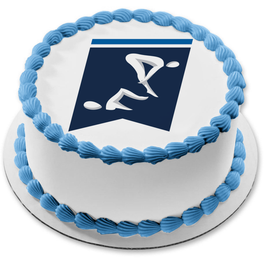Imagen de decoración comestible para tarta con el logotipo de natación y buceo de la NCAA para hombres ABPID55667 