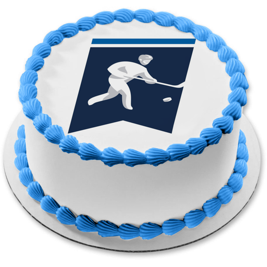 Imagen comestible para tarta con logotipo de hockey sobre hielo de la NCAA ABPID55670 