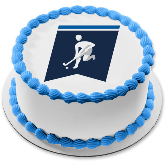 Imagen comestible para tarta con logotipo de hockey sobre césped de la NCAA ABPID55814 