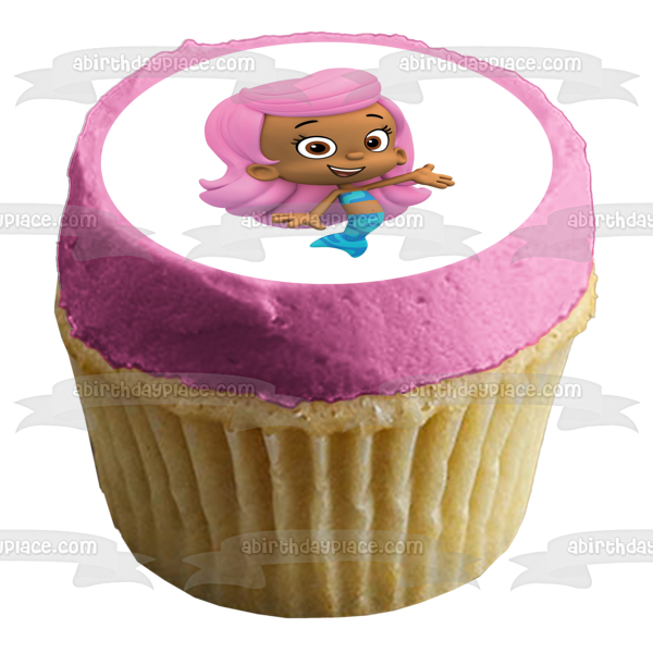 Bubble Guppies Molly Edible Cake Topper Image ABPID12100