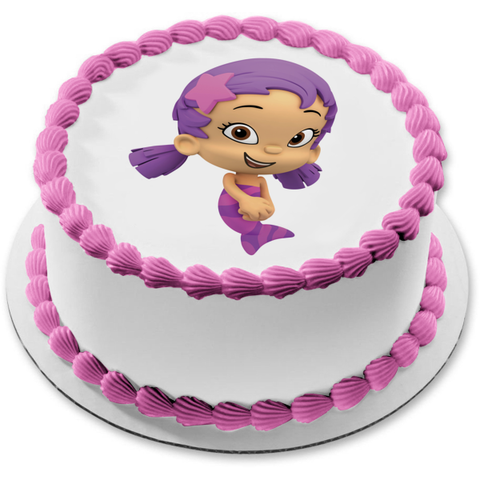Bubble Guppies Oona Edible Cake Topper Image ABPID12102