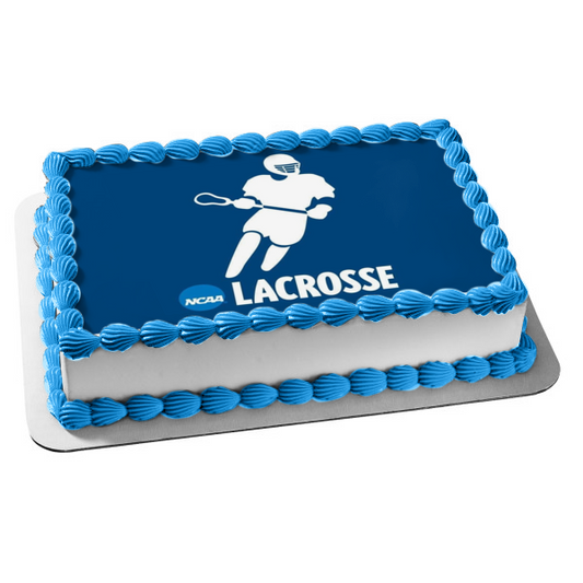 NCAA Men's Lacrosse Logo Edible Cake Topper Image ABPID55829