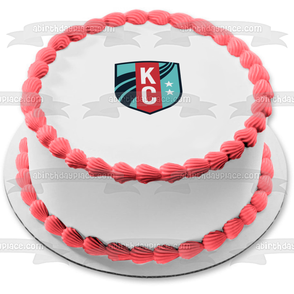 Nwsl Kansas City Current Team Logo Edible Cake Topper Image ABPID55940