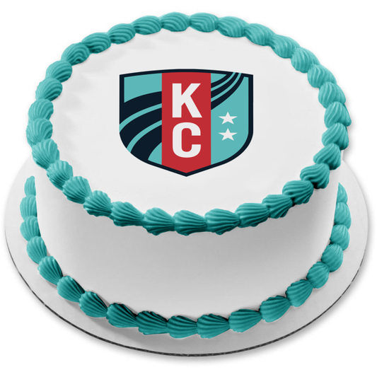 Nwsl Kansas City Current Team Logo Edible Cake Topper Image ABPID55940