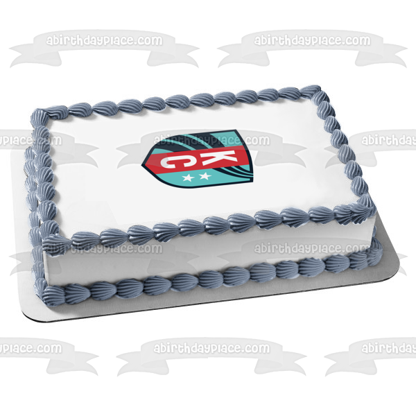 Nwsl Kansas City Current Team Logo Edible Cake Topper Image ABPID55940