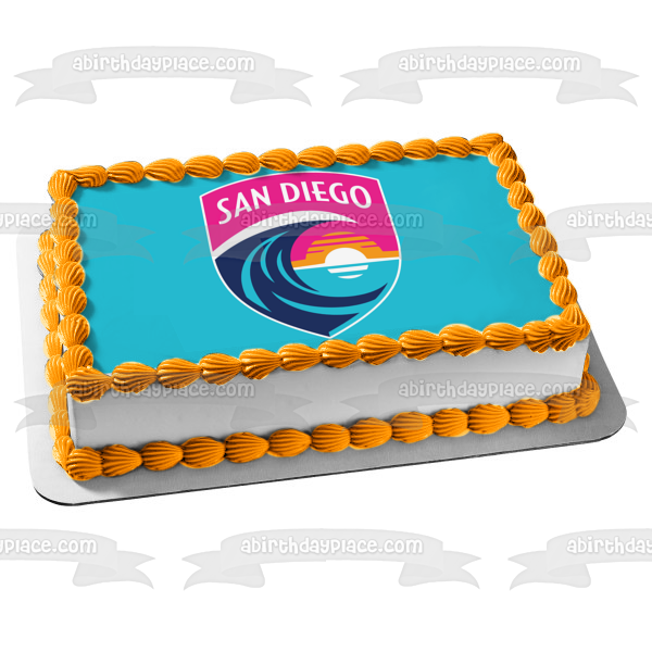 Nwsl San Diego Wave FC Logo Edible Cake Topper Image ABPID55941