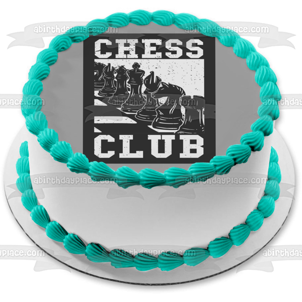 Chess Club Chess Board Board Game Edible Cake Topper Image ABPID55843 – A  Birthday Place