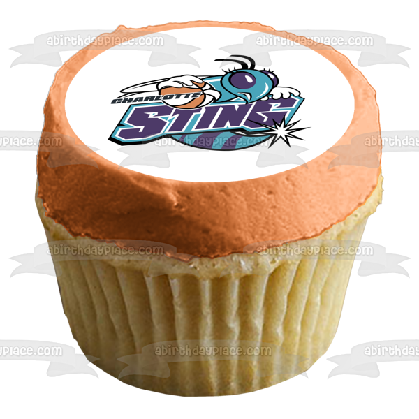 Wnba Charlotte Sting Team Logo Edible Cake Topper Image ABPID55834