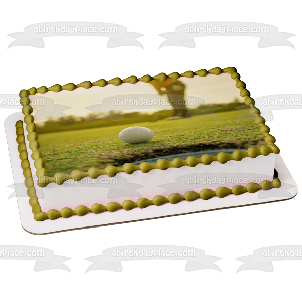 Golf Man Golfing Retirement Hobby Edible Cake Topper Image ABPID55835