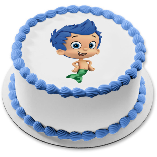 Bubble Guppies Gil Edible Cake Topper Image ABPID12106