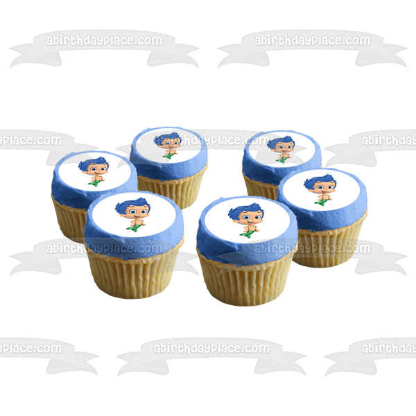 Bubble Guppies Gil Edible Cake Topper Image ABPID12106