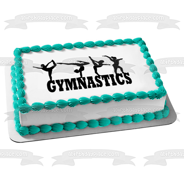 Gymnastics Action Silhouettes Edible Cake Topper Image ABPID55842 – A Birthday Place gymnastics-action-silhouettes-edible-cake-topper-image-abpid55842-a-birthday-place