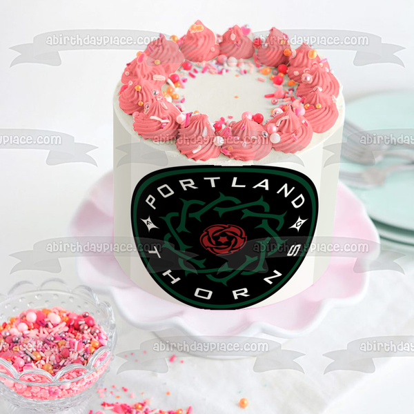 Nwsl Portland Thorns FC Logo Edible Cake Topper Image ABPID55955