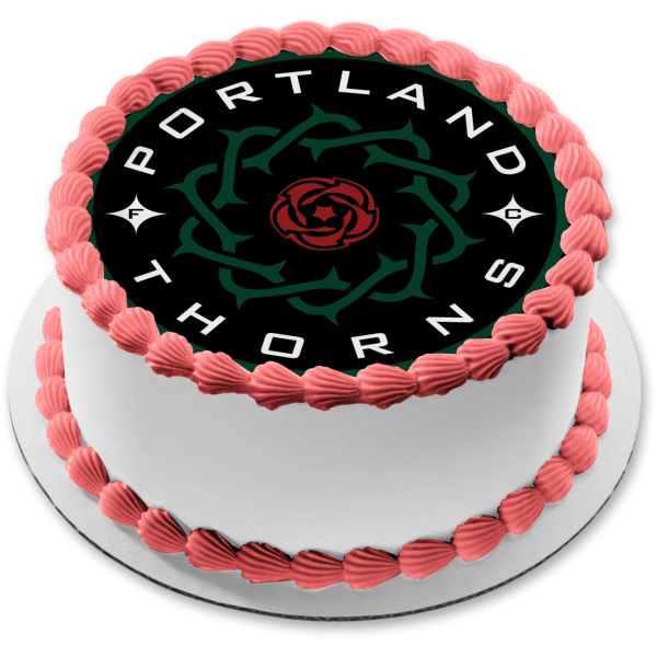 Nwsl Portland Thorns FC Logo Edible Cake Topper Image ABPID55955