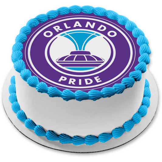 Nwsl Orlando Pride Team Logo Edible Cake Topper Image ABPID55850