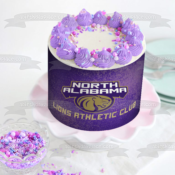 North Alabama Lions Athletic Club Logo Edible Cake Topper Image ABPID55959