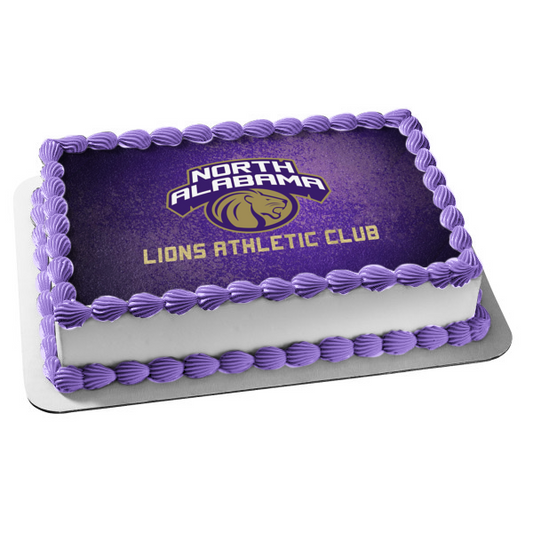 North Alabama Lions Athletic Club Logo Edible Cake Topper Image ABPID55959