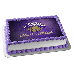 North Alabama Lions Athletic Club Logo Edible Cake Topper Image ABPID55959