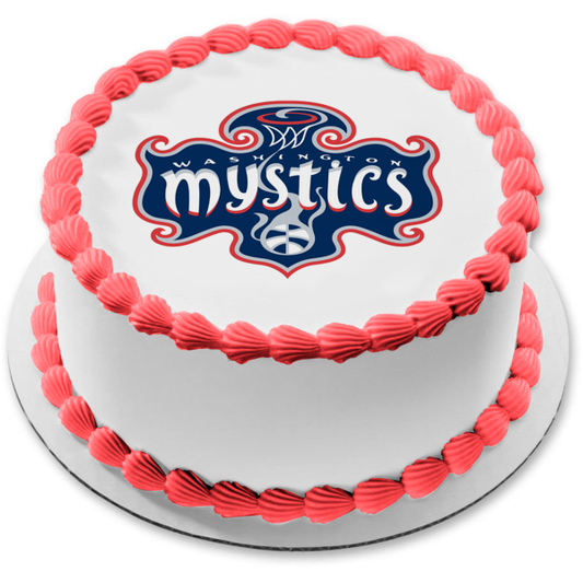 Wnba Washington Mystics Logo Edible Cake Topper Image ABPID55964