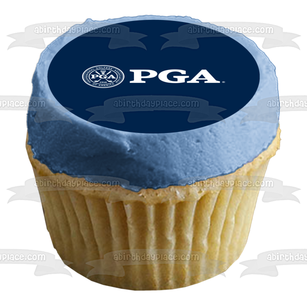 Pga Professional Golfers Association of America Logo Edible Cake Topper Image ABPID55862