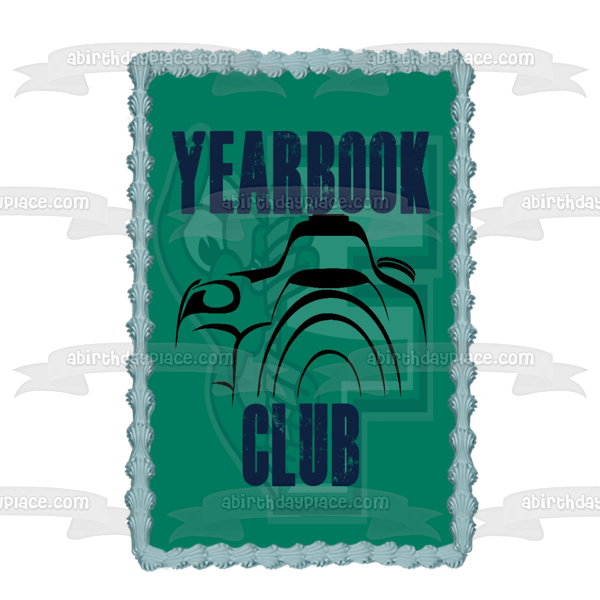 Yearbook Club Camera Edible Cake Topper Image ABPID55966