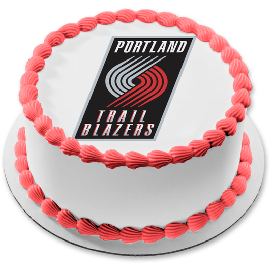 NBA Portland Trailblazers Team Logo Edible Cake Topper Image ABPID55972