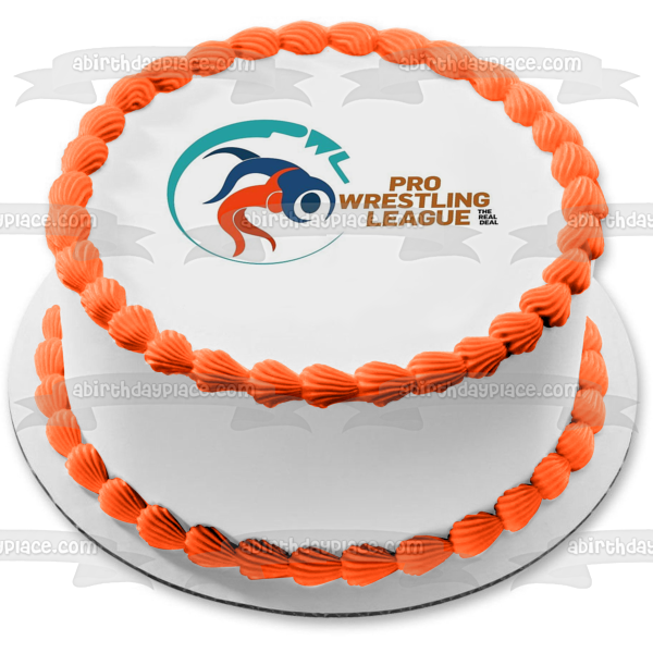 Pro Wrestling League the Real Deal Logo Edible Cake Topper Image ABPID55872
