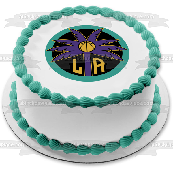 Wnba Los Angeles Sparks Team Logo Edible Cake Topper Image ABPID55977