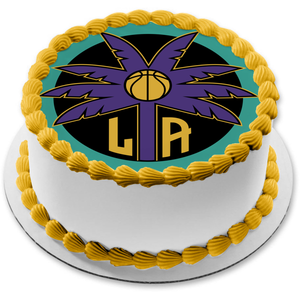 Wnba Los Angeles Sparks Team Logo Edible Cake Topper Image ABPID55977