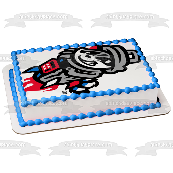 Rocket City Trash Pandas Logo Edible Cake Topper Image ABPID55898