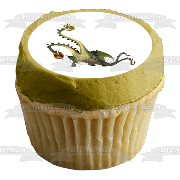 How to Train Your Dragon Barf and Belch's Offspring Edible Cake Topper Image ABPID12154