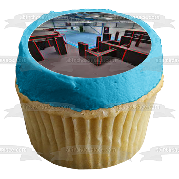 Parkour Obstacle Course Edible Cupcake Topper Images ABPID55999