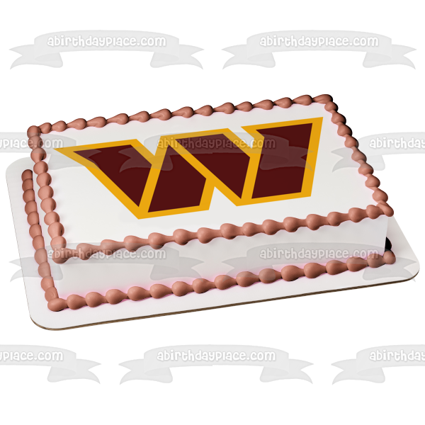 NFL Washington Commanders Team Logo Edible Cake Topper Image ABPID56000