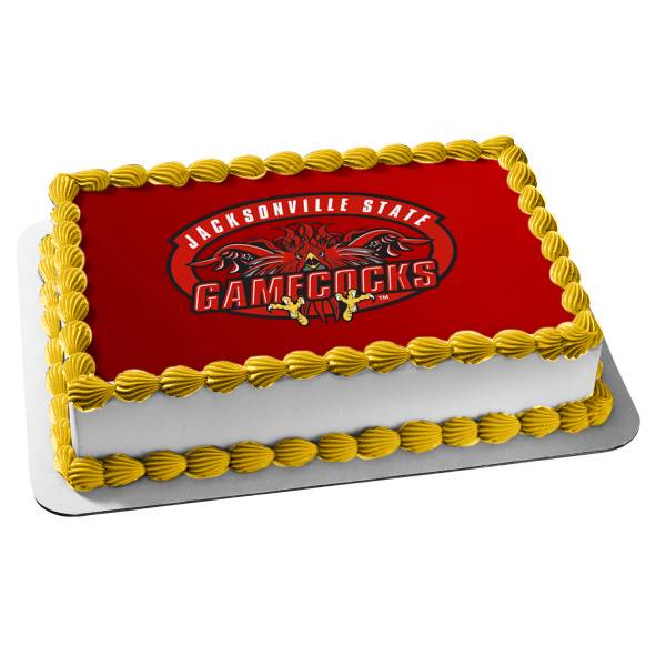 Jsu Jacksonville State University Gamecocks Team Logo Edible Cake Topper Image ABPID55907