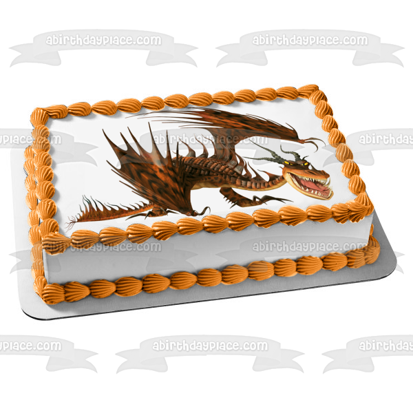 How to Train Your Dragon Hookfang Edible Cake Topper Image ABPID12170